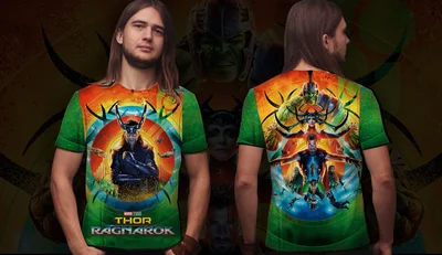 Футболки с полной запечаткой: Тор 3 - Локи